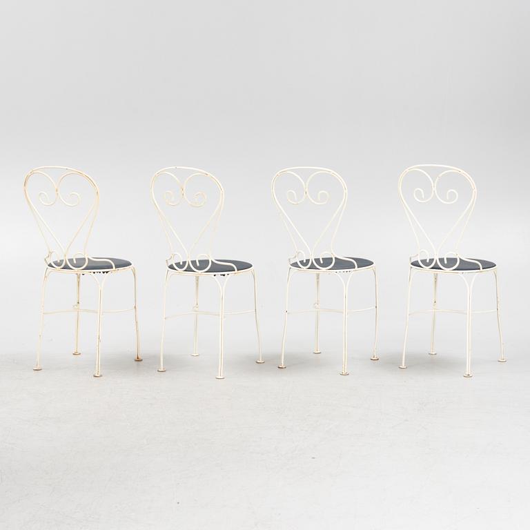 Trädgårdsstolar, 4 st, 1900-talets senare del.