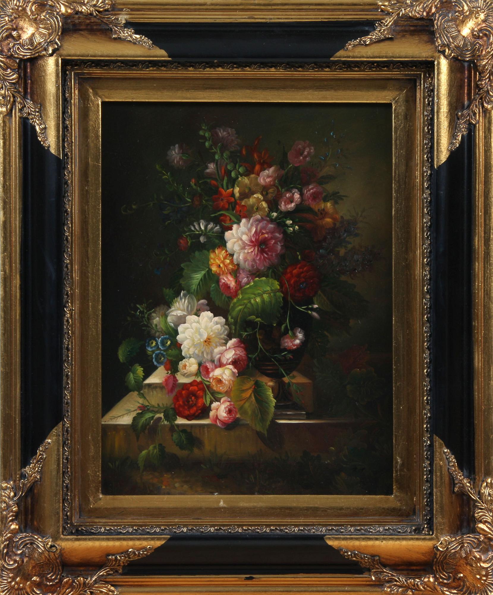 OKÄND KONSTNÄR, olja på pappannå, 1900/2000-tal.