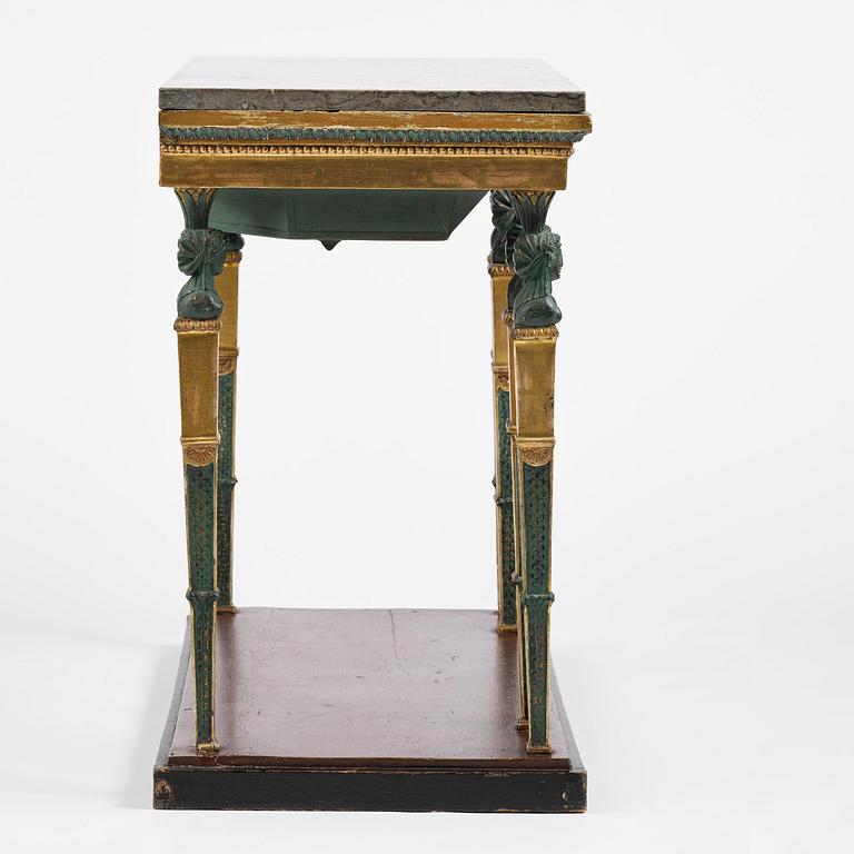 Konsolbord, Stockholmsarbete, omkring år 1800, Sengustavianskt.
