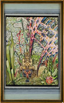 HELMER ÅSLUND(ÅSÖ), gouache. Sign o dat 61.
