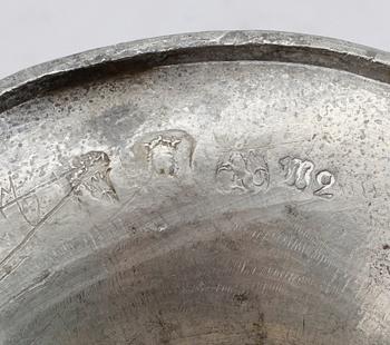 LJUSSTAKE, tenn, Carl Gustaf Malmborg, Stockholm 1803.