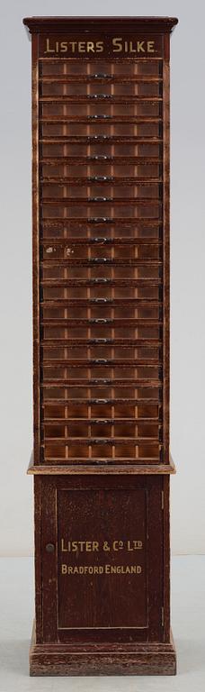 LÅDFACK, Listers Silke, Lister & Co, Ltd, Bedford, England, 1800-talets senare del.