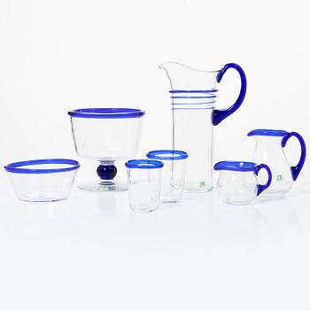 A Swedish glass service, Bergdala, late 20th century. (23 pieces).