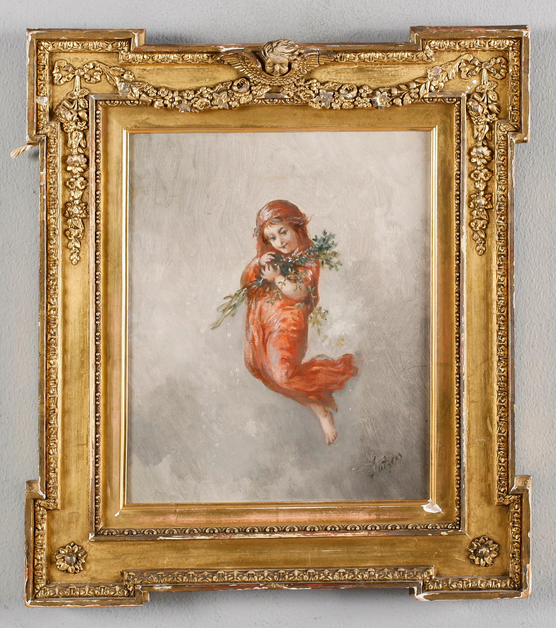 OKÄND KONSTNÄR, 1 par, oljor på duk, signerade Lutgens, 1800-/1900-tal.