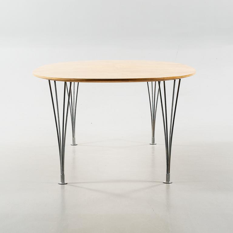 Dining table named "Superellips", designed by Piet Hein and Bruno Mathsson for Bruno Mathsson International.