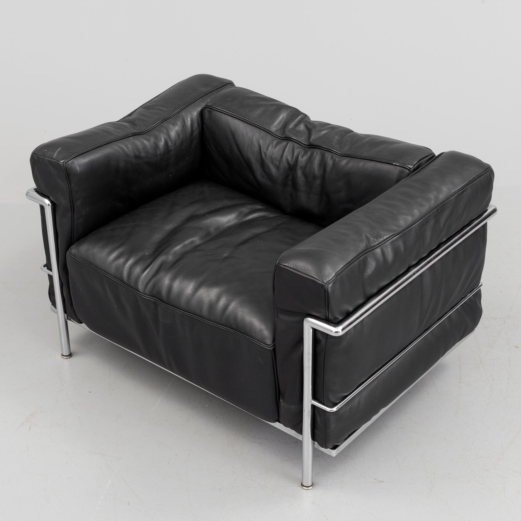 LE CORBUSIER, fåtölj, "LC3", Cassina.