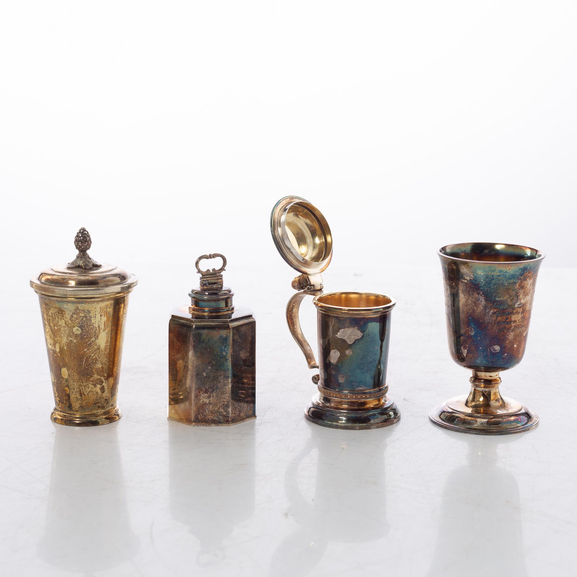 "The Swedish silver treasure", 10 miniatures, silver, GAB, Eskilstuna 1980-1983.