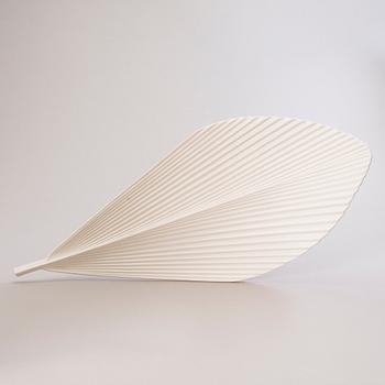 INKERI LEIVO, A CERAMIC DISH, "Gardena" leaf platter, Pro Arabia Art, Finland. Design 2002.