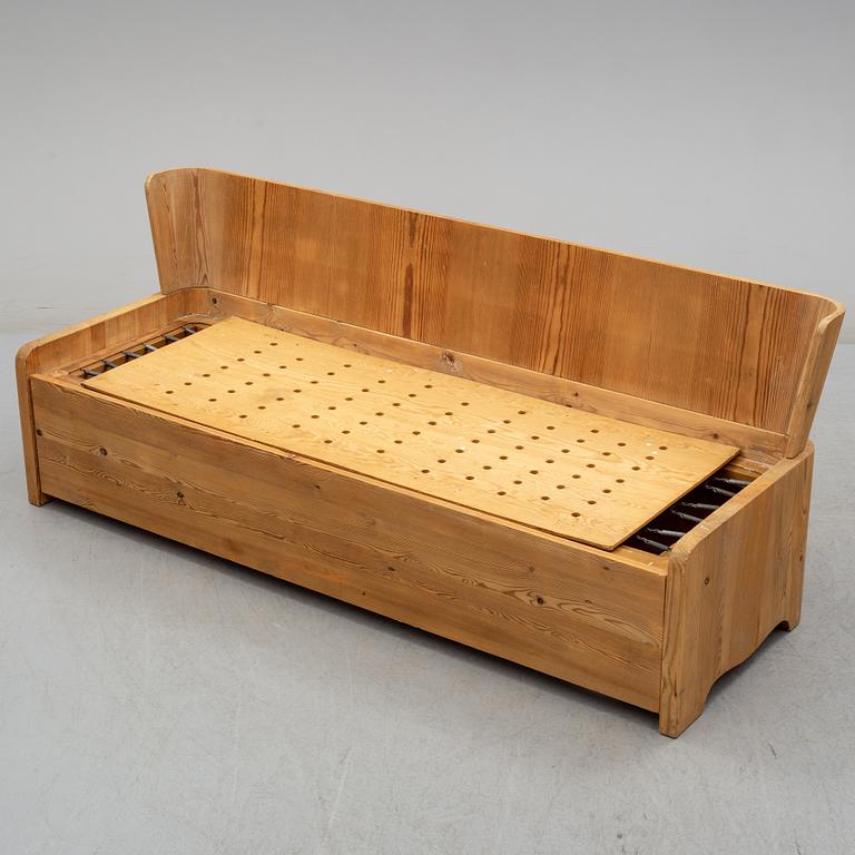 A second part of the 20th century pine sofa by Göran Malmvall.