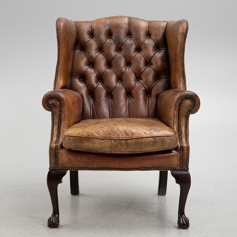 Öronlappsfåtölj, 1900-talets mitt.