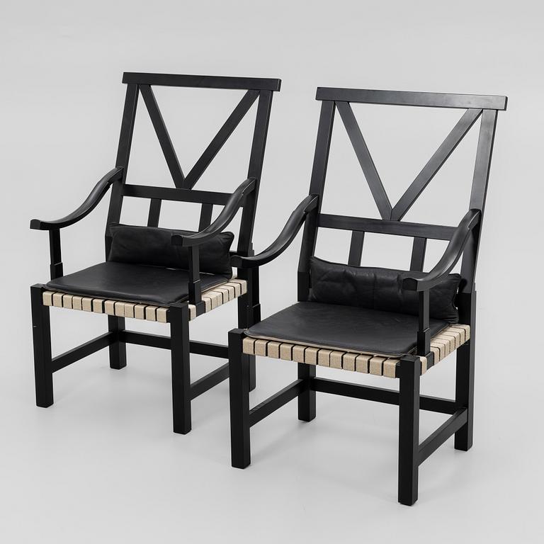 John Kandell, armchairs, a pair, "Victory", Källemo, after 2000.