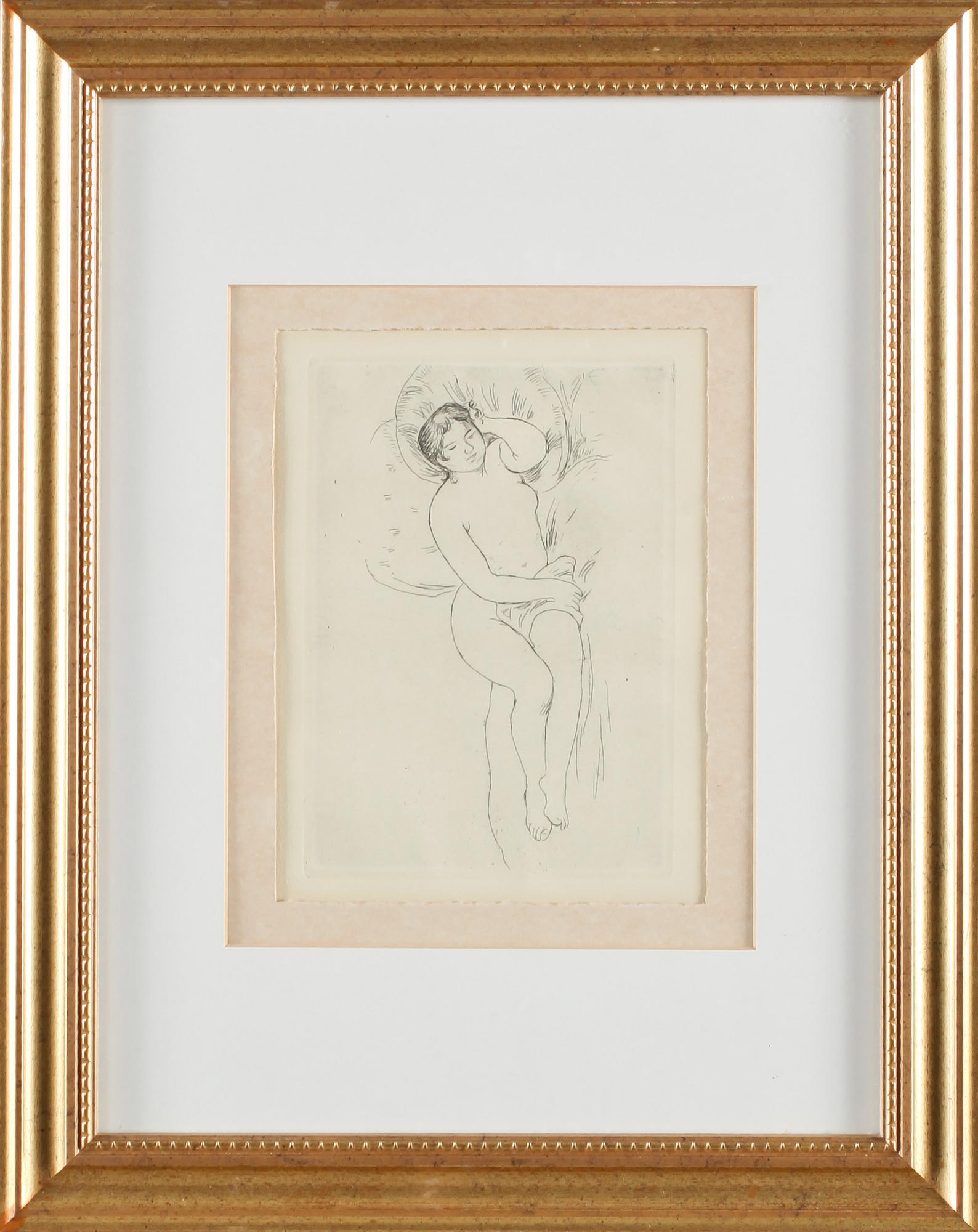 AUGUSTE RENOIR, efter, etsning, osignerad.
