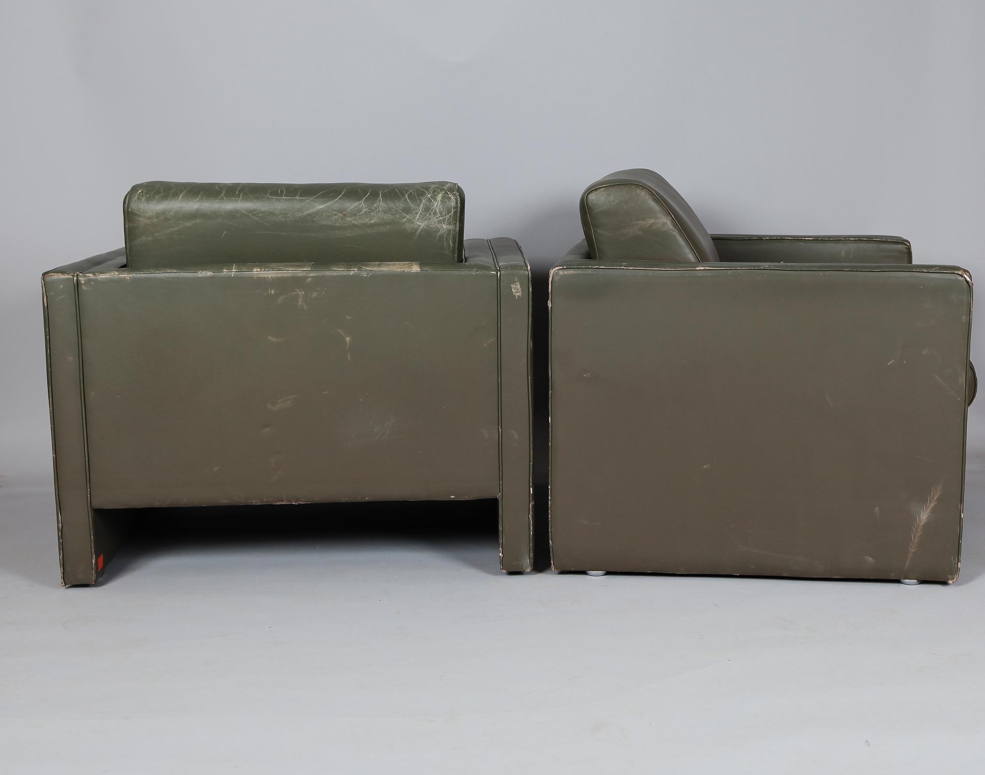 FÅTÖLJER, 1 par, "Studio", Walter Knoll, 1900-talets andra hälft.