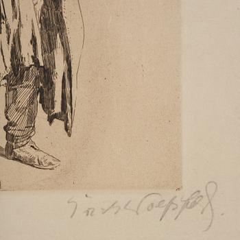 Erich Wolfsfeld, Tre stycken etsningar.