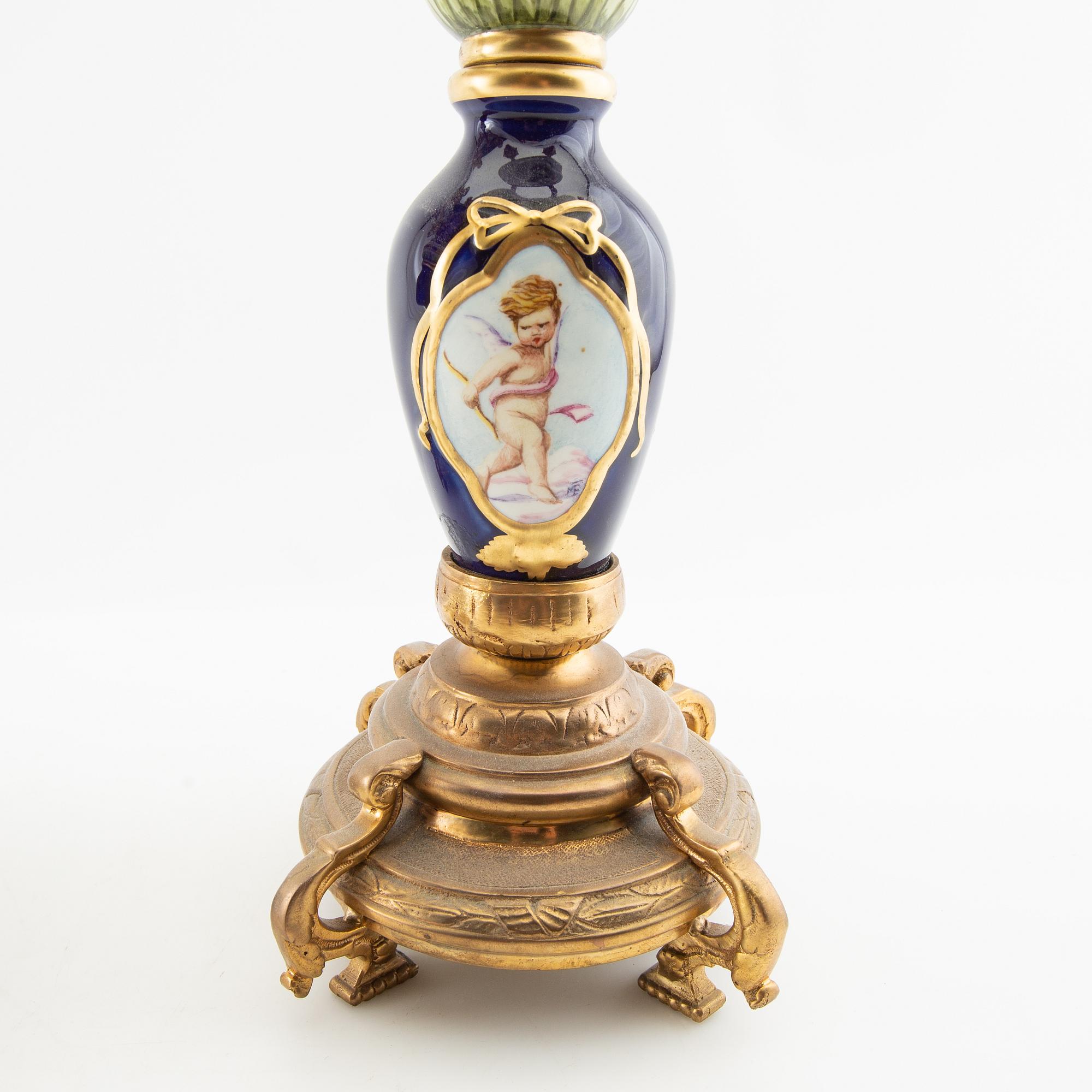 Candelabras, a pair in the Louis XV style, first half of the 20th century.