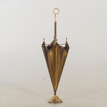 An 20th century brass umbrella stand.