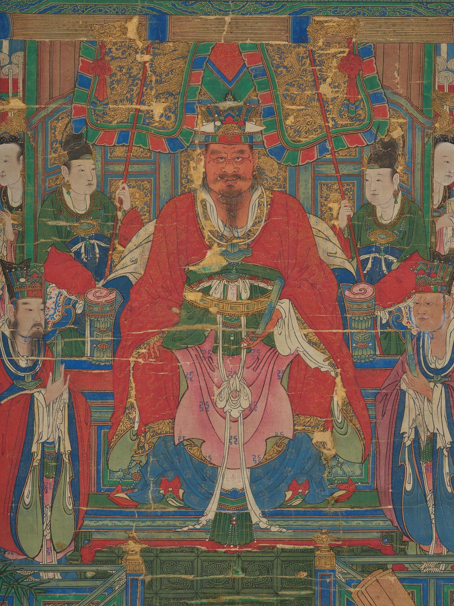 A large painting by anonymous artist, Qing dynasty, 18th/19th century.