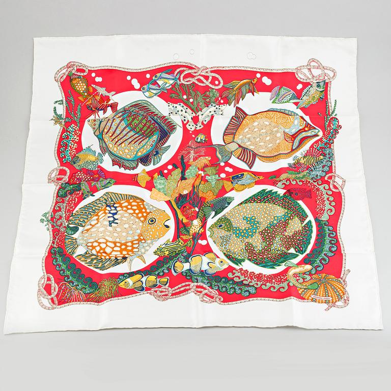 Hermès, a 'Grands Fonds' silk scarf.