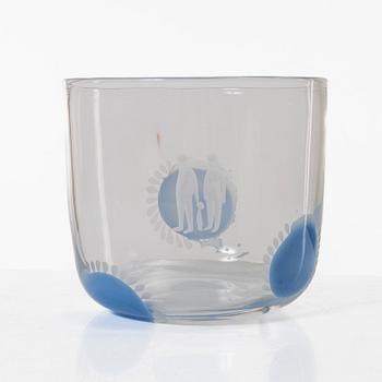 Ingeborg Lundin, a glass bowl, Orrefors, Sweden.