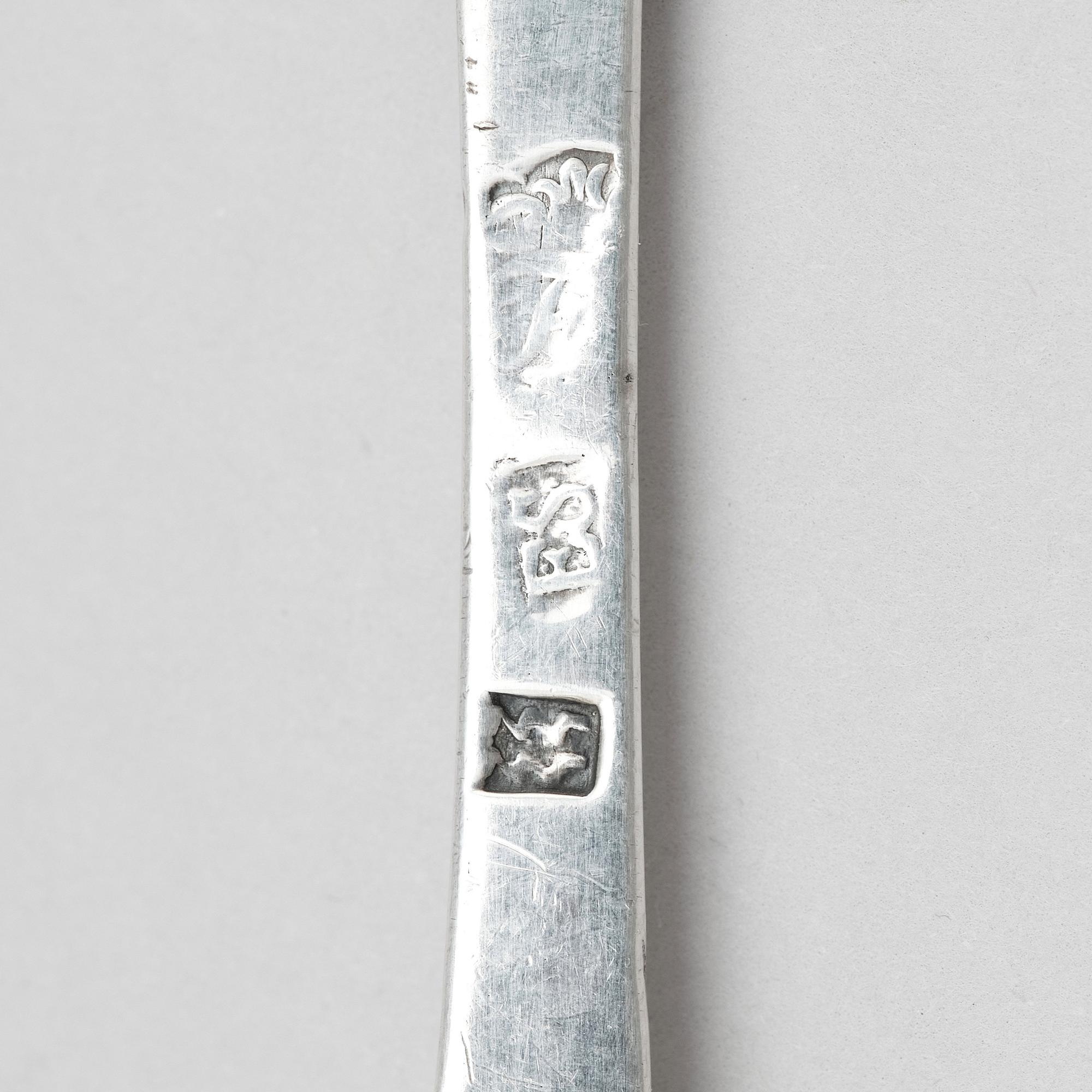 A Danish silver spoon, mark of Erik Stridbeck (1770-1842), Copenhagen.