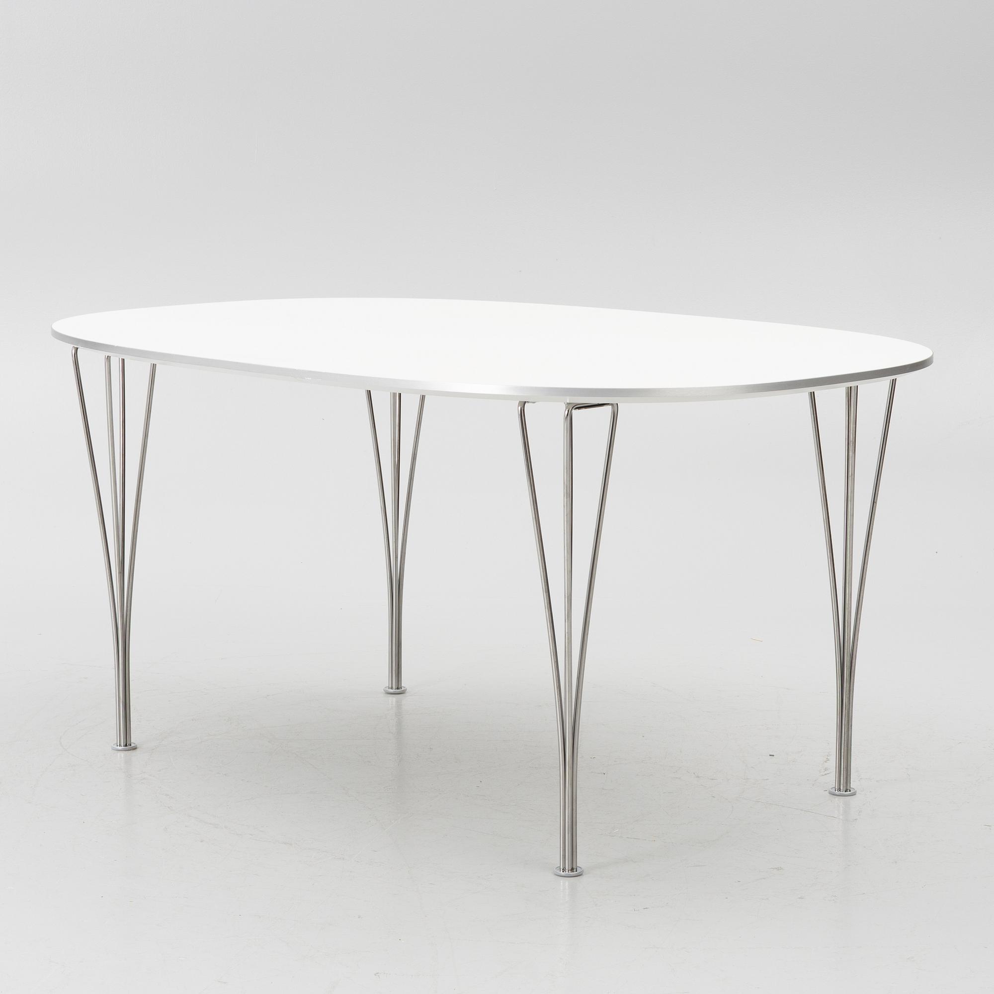 Bruno Mathsson & Piet Hein, dining table, ‘Superellips’, Fritz Hansen, Denmark, 2008.