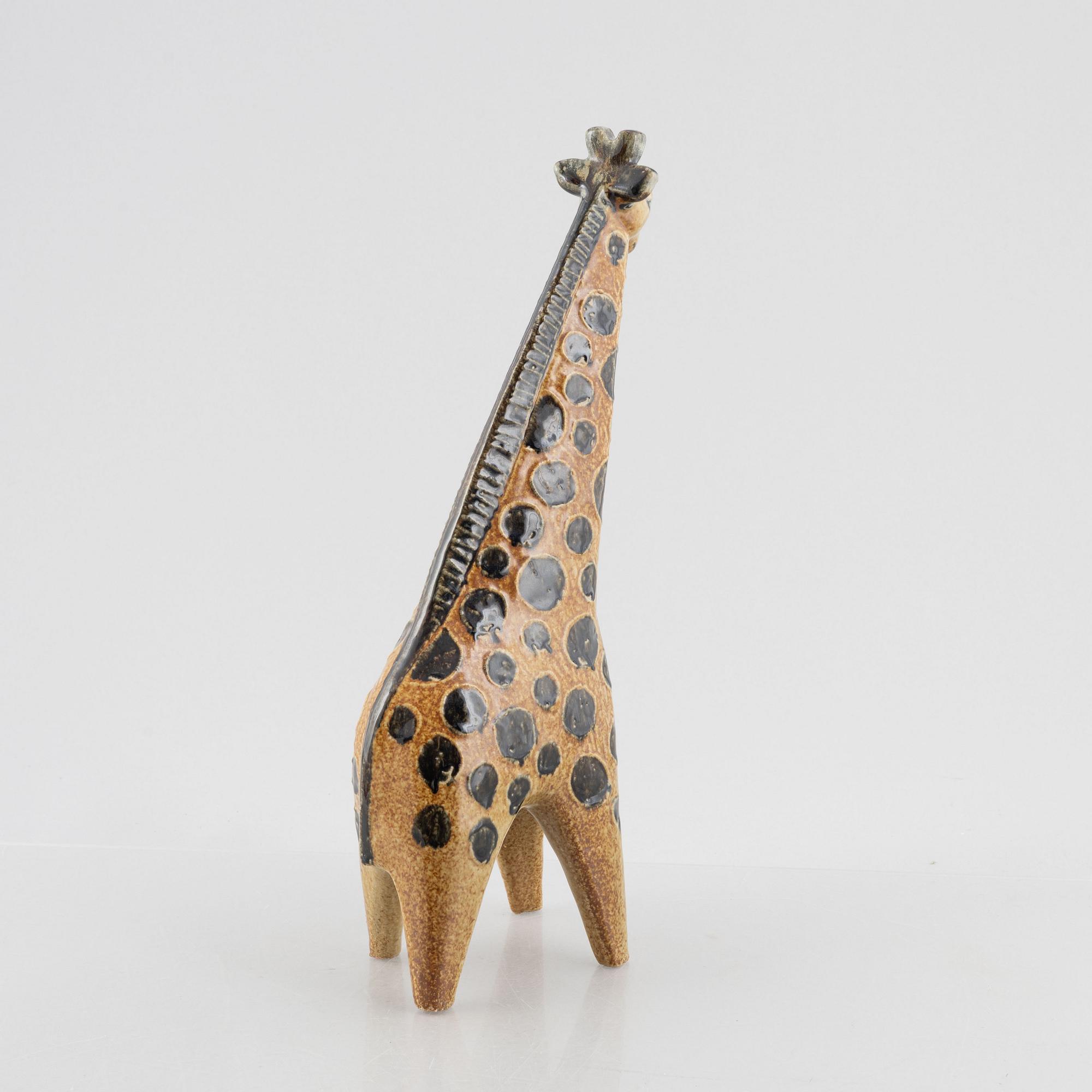 Lisa Larson, a 'Giraff' stoneware figurine, from the series 'Stora Zoo', Gustavsberg.
