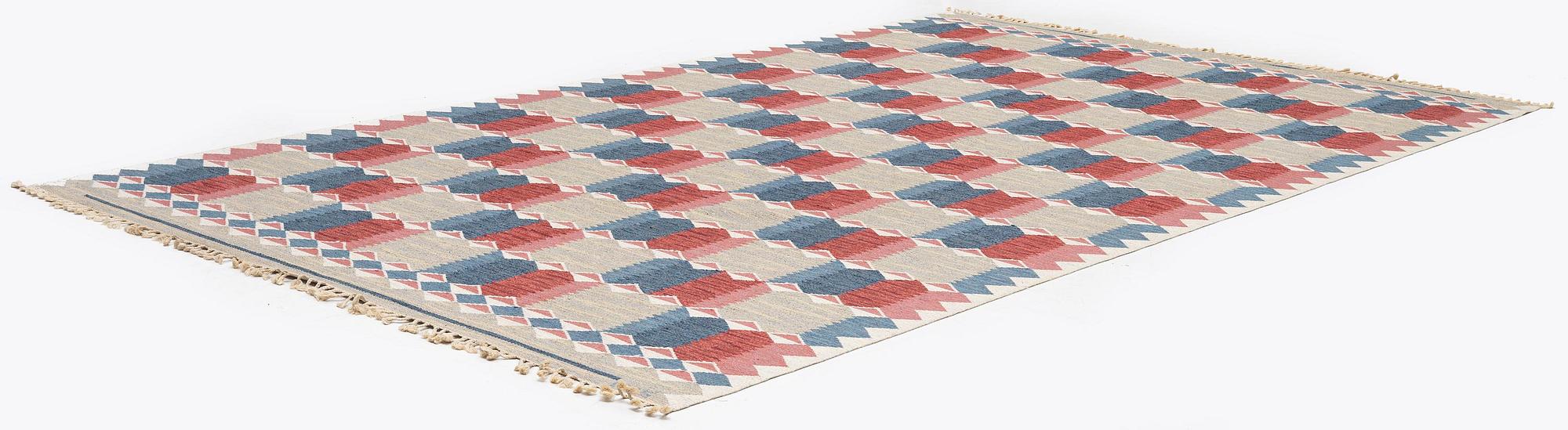 Anna-Greta Sjöqvist, a carpet, tapestry weave, c. 401 x 245 cm, signed AGS.