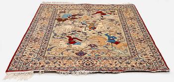 A semi-antique rug, Central Persia, signed (Hosien) Seirafian, c. 166 x 117 cm.