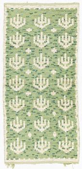 Ingrid Dessau, carpet, a knotted pile, Kristianstad County Handicrafts, approximately 178 x 82 cm.