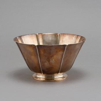 SKÅL, silver, GAB, Stockholm, 1933, vikt 426 g.