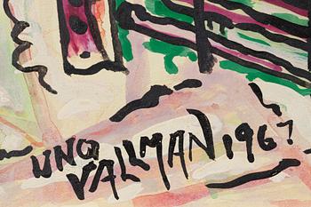 Uno Vallman, Landscape with red houses.
