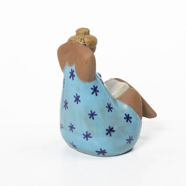 Lisa Larson, an 'Emma' stoneware figurine from the series 'ABC-flickorna', Gustavsberg, Sweden.