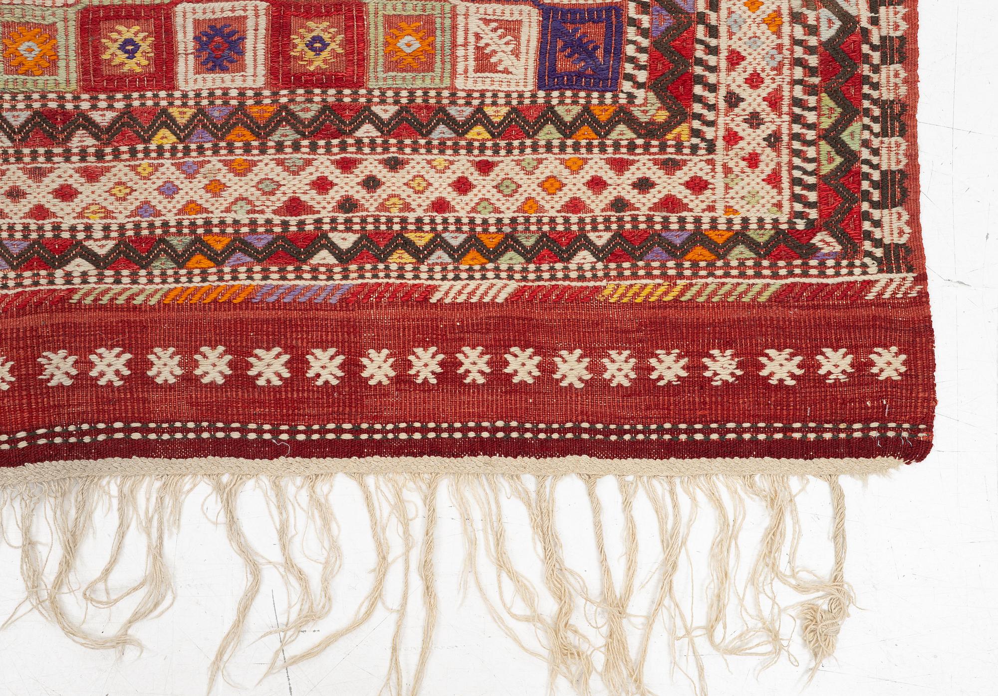 A flat weave textile, Anatolia, c. 222 x 165 cm.