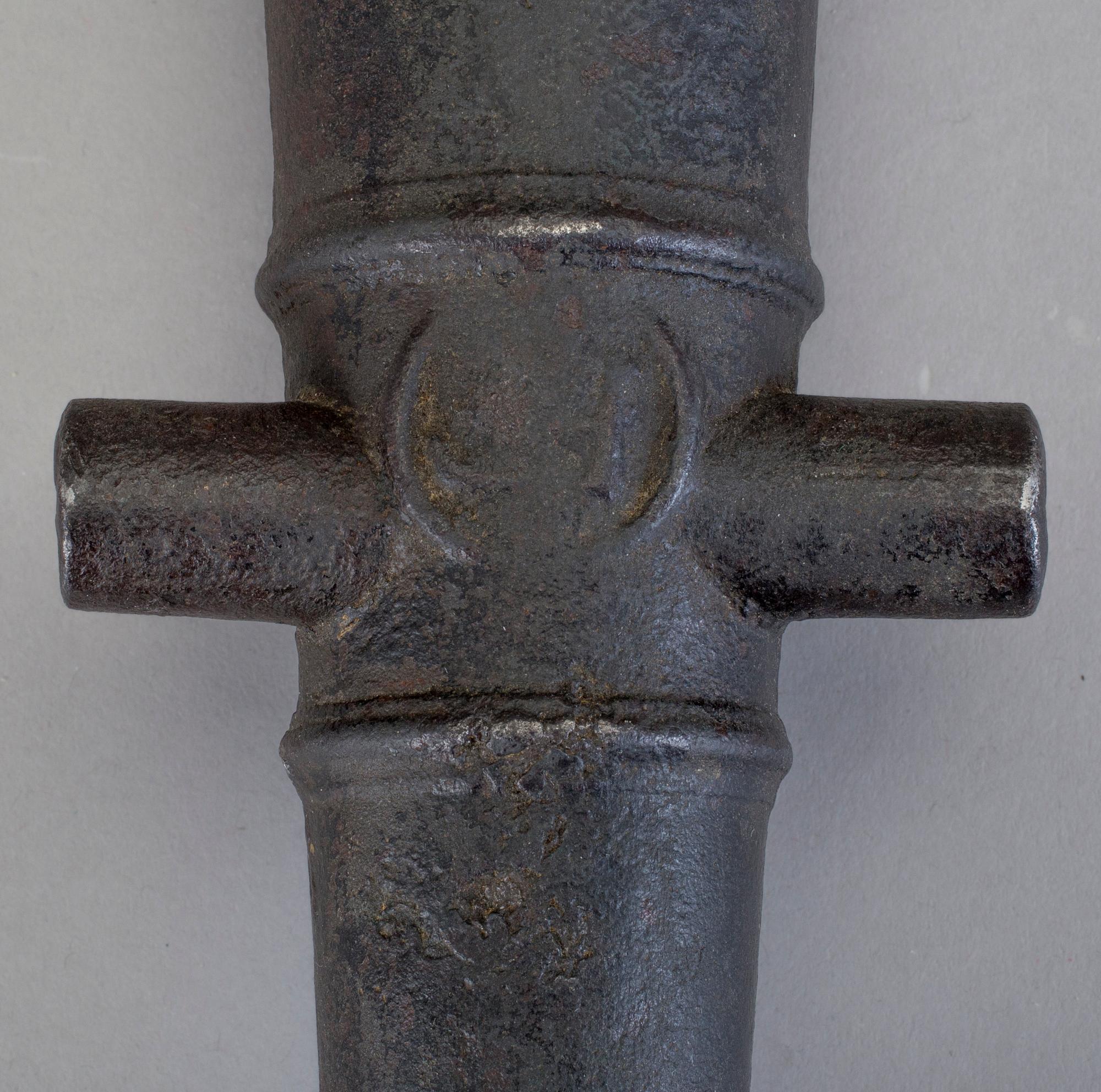 MODELLKANON, gjutjärn, Hälleforsnäs bruk, 1900-tal.