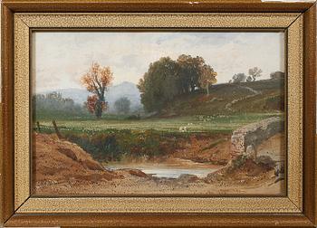 OKÄND KONSTNÄR, 2 st, akvarell respektive blandteknik, England, 1800 tal.