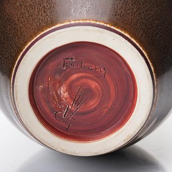 Berndt Friberg, a stoneware vase, Gustavsberg studio, Sweden 1964.