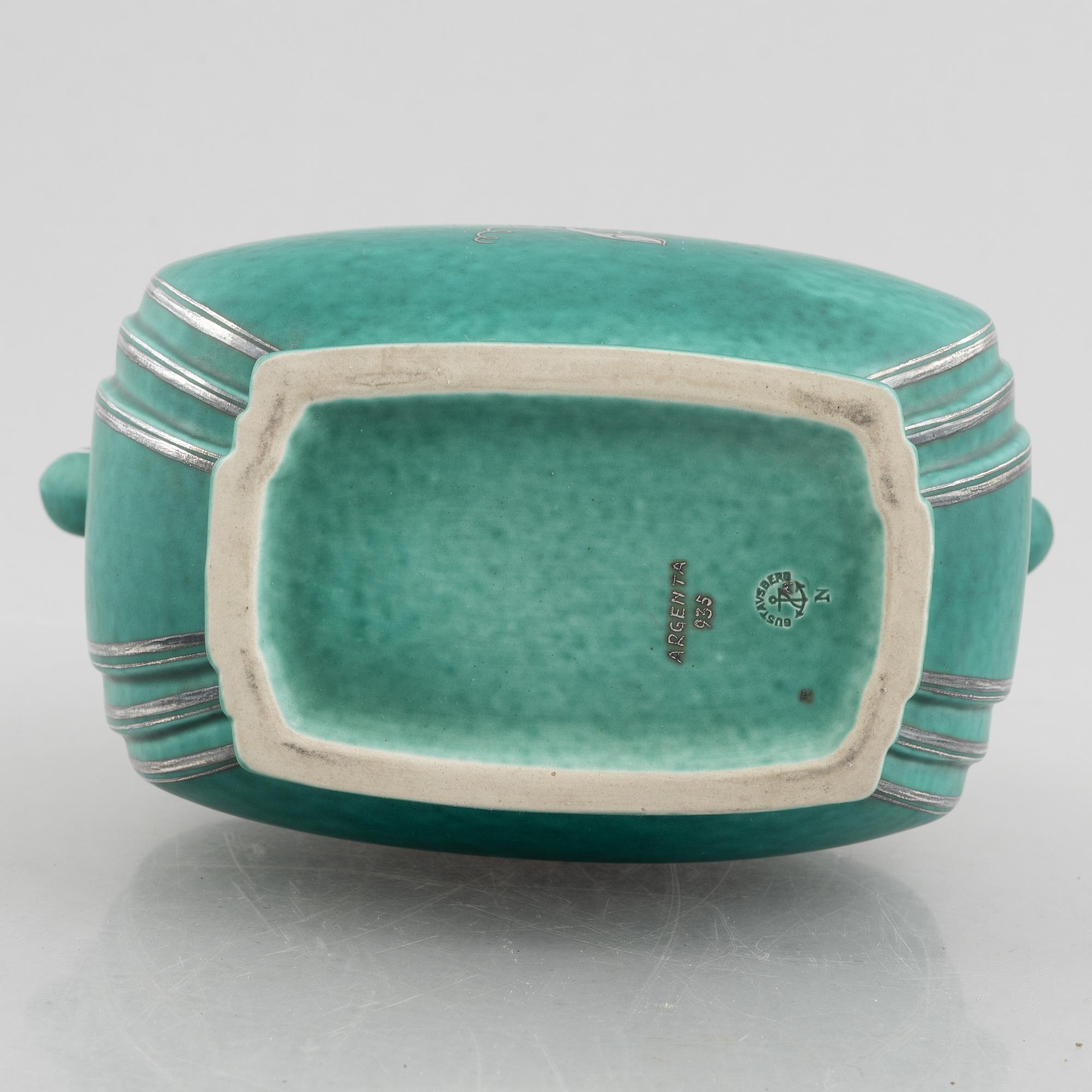 Wilhelm Kåge, an 'Argenta' stoneware vase, Gustavsberg.