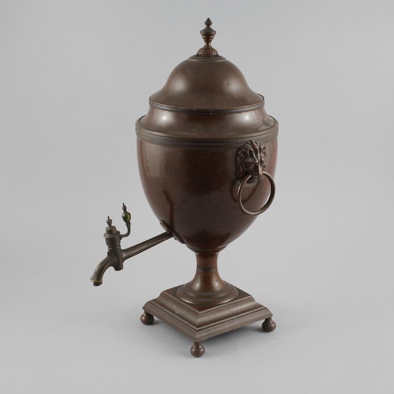 SAMOVAR, gulmetall, 1800-tal.
