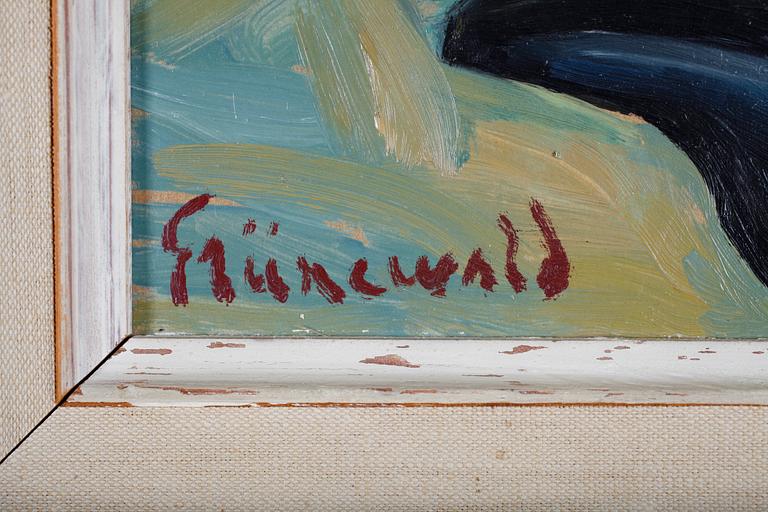 ISAAC GRÜNEWALD, olja på pannå, sign.