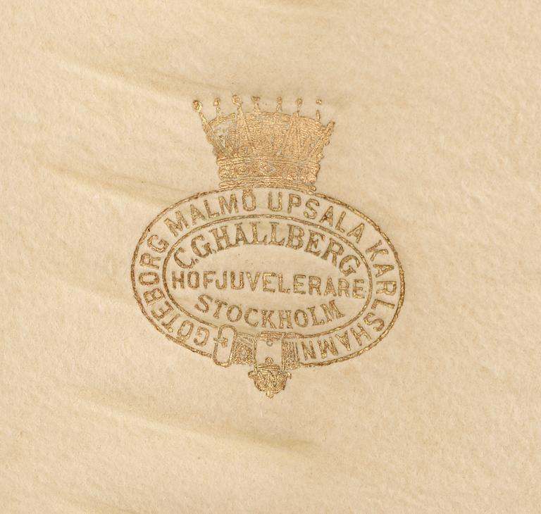 BESTICKSERVIS, 150 delar, "Svensk spetsig", CG Hallberg, Stockholm mest 1907-08. Tot vikt ca 5700 gram.