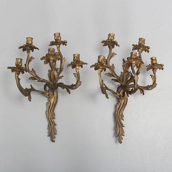 a pair of wall sconces from 19th century.