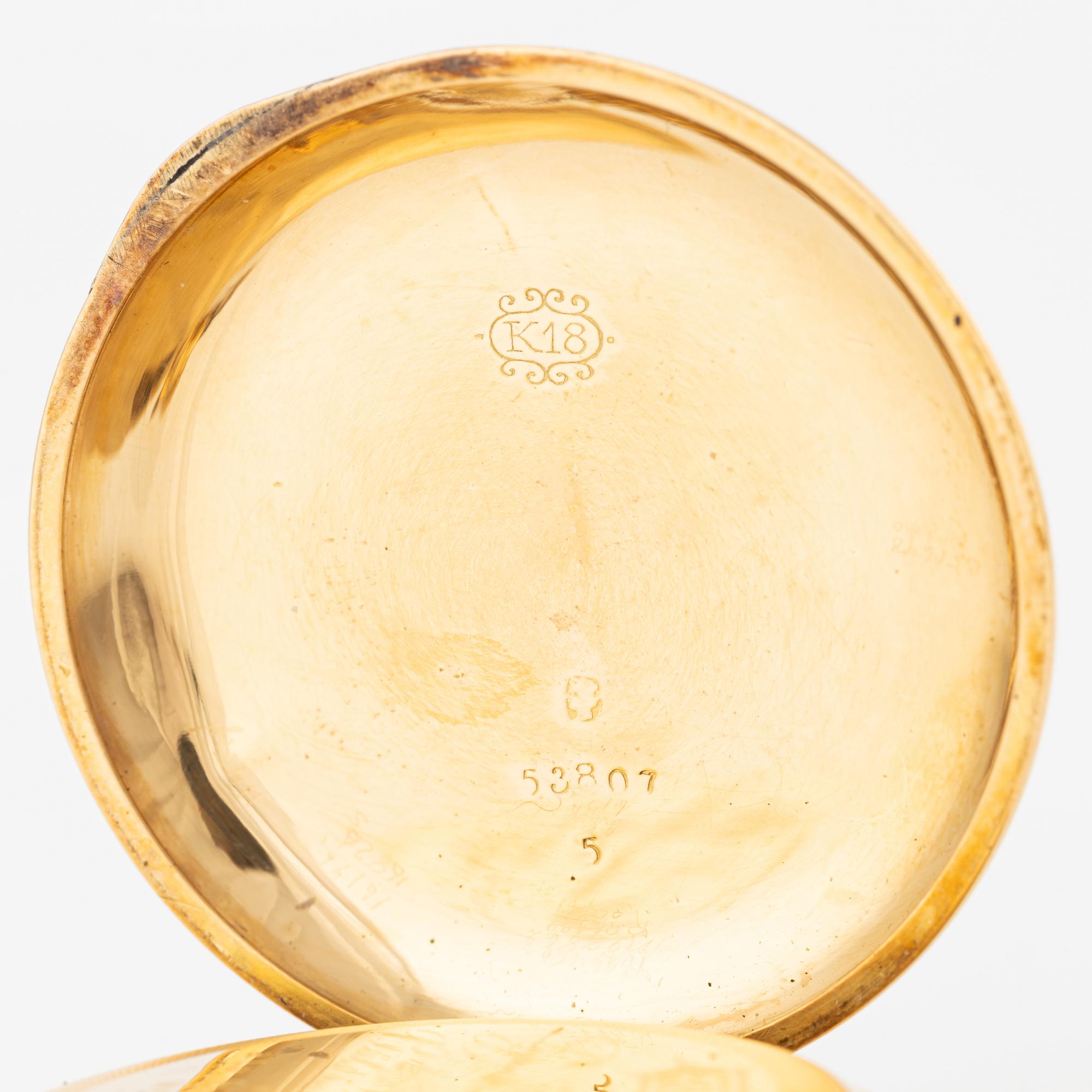 Pocket watch, 38 mm.