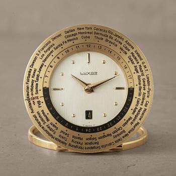 85. LUXOR, "World Time", Travel Alarm clock, 75 mm,