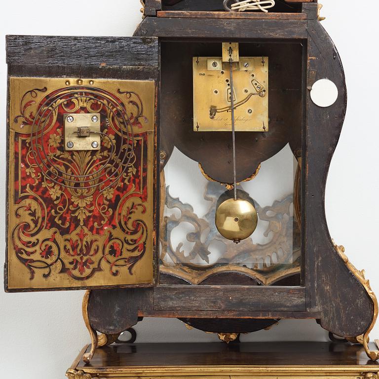 An Aubert et Klaftenberg, Geneve, Louis XV-style 19th century bracket clock.