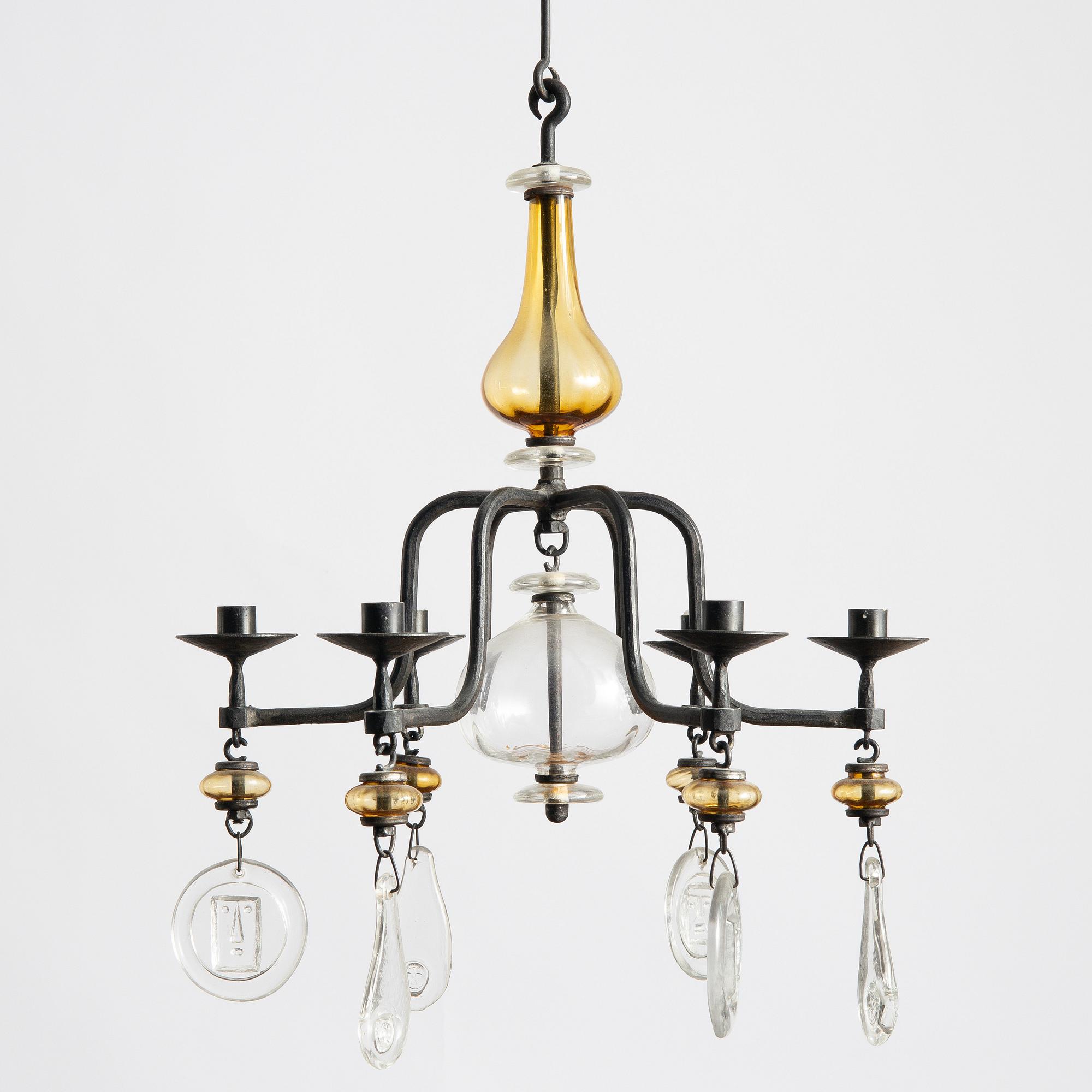 Erik Höglund, a chandelier, Boda Smide.