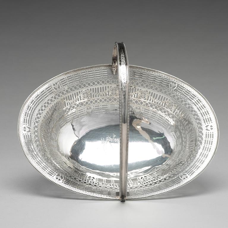 Brödkorg, silver, London 1780. George III.