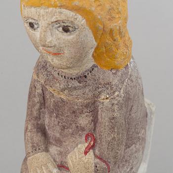 Sven Lundqvist, stone sculpture, signed.