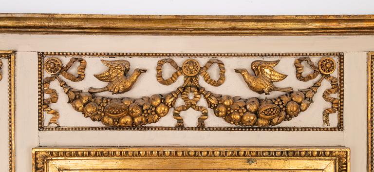A Late Gustavian gilt-gesso and mirrored panelling, circa 1800.
