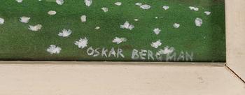 Oskar Bergman, Vårlandskap med björkar.