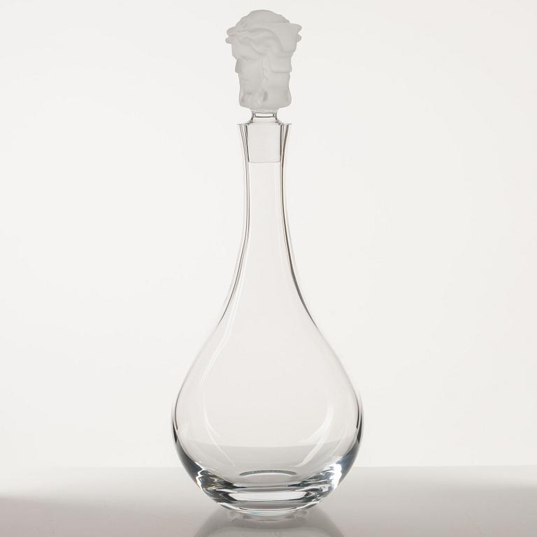 A "Medusa Lumiere" decanter, Rosenthal for Versace.